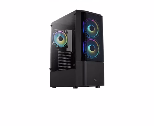 Aerocool Gaming Case Quantum 3*RGB FAN Tempered Glass Full Window