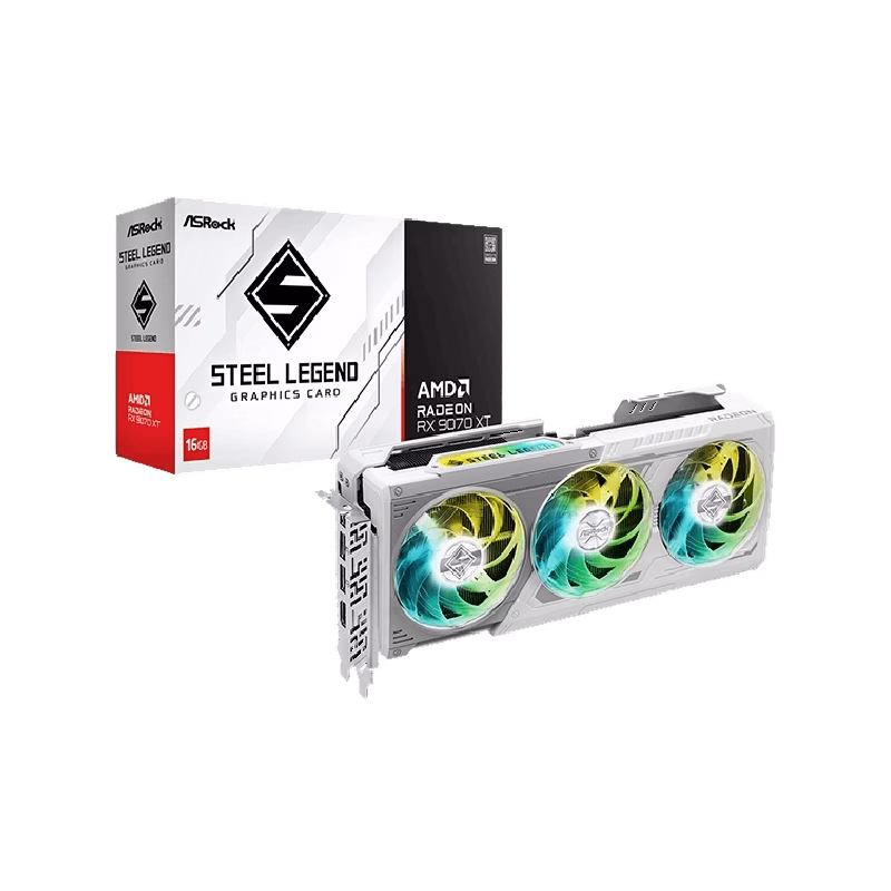 ASRock AMD Radeon RX 9070 XT Steel Legend | 1 Years Warranty | Tax Included