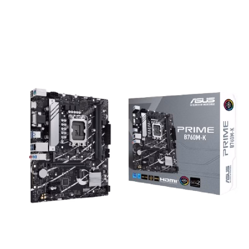ASUS Prime B760M-K mATX DDR5 Motherboard | 90MB1FI0-M0EAY0
