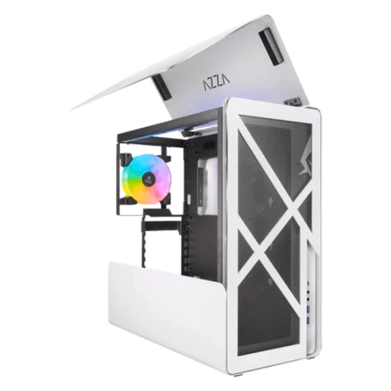 AZZA Cast 808WM White Gaming Case | CSAZ-808W-M