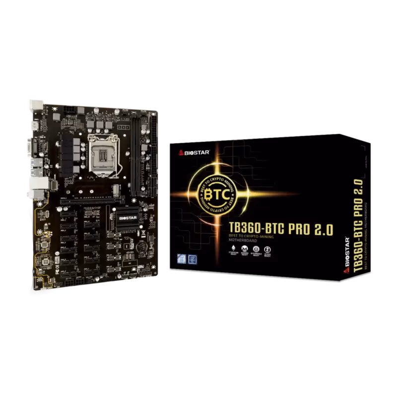 Biostar TB360-BTC PRO 2.0 Motherboard | TB360-BTC-PRO-2.0