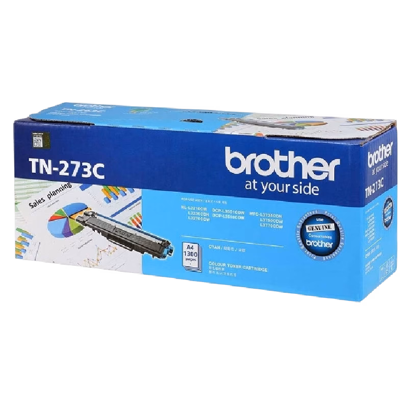 Brother Genuine TN-273C Standard Yield Cyan Ink Printer Toner Cartridge