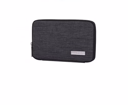 canvasartisan DARK GRAY and Light GRAY pouch bag 20x11x2cm