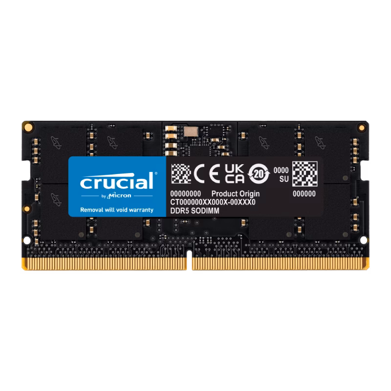 Crucial 16GB DDR5 RAM 5600 SODIMM | CL46