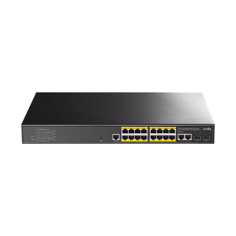 Cudy 16-Port Gigabit L2 Managed PoE+ Switch 200W | GS2018PS2-200W