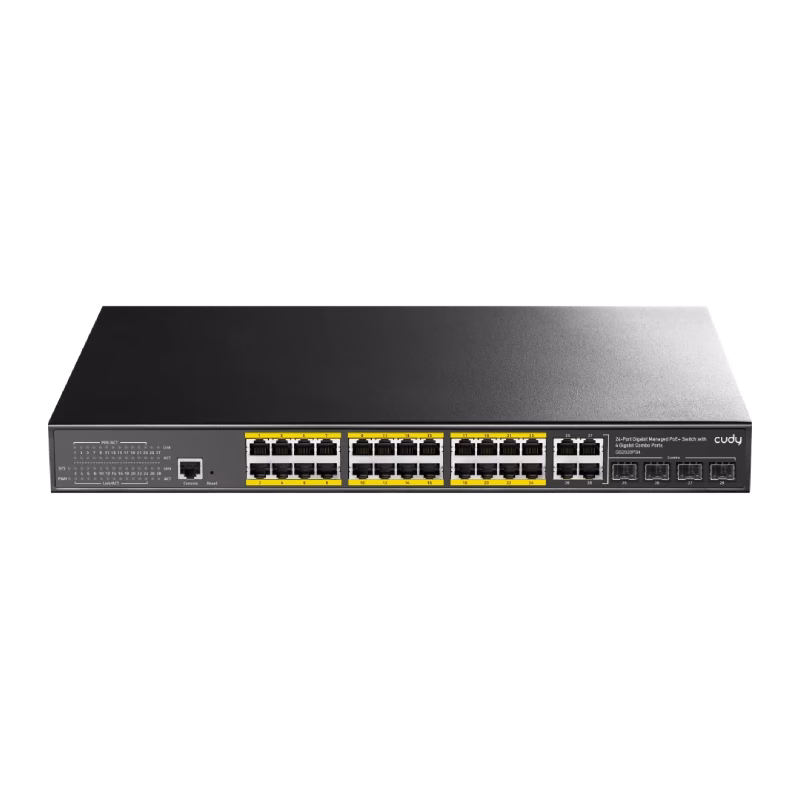 Cudy 24-Port Gigabit Managed PoE+ Switch | GS2028PS4 300W