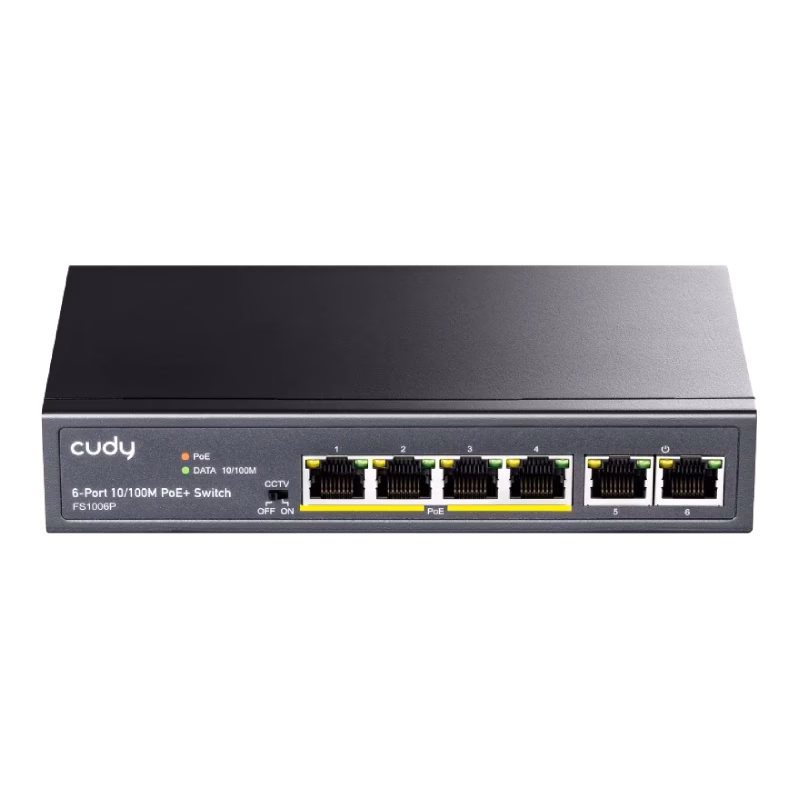 Cudy 6-Port 10/100M PoE+ Switch 60W | FS1006P