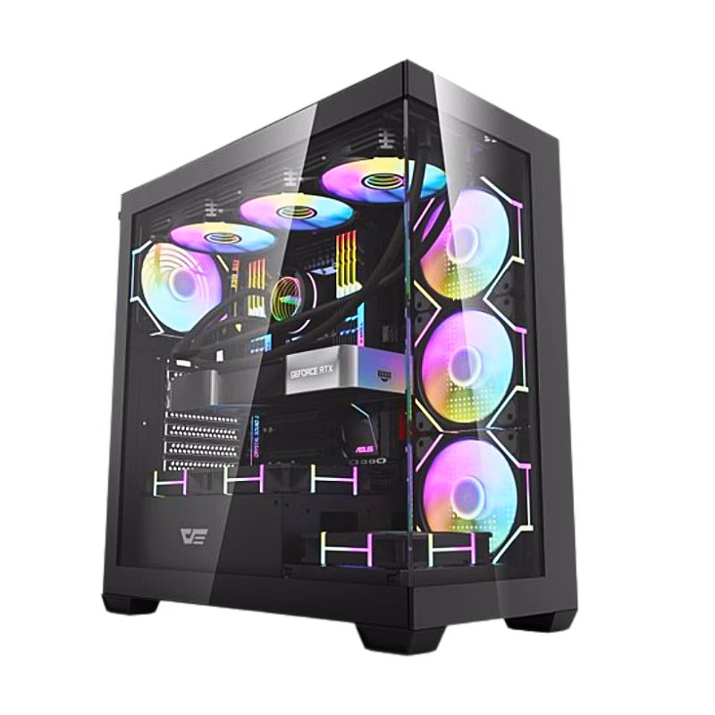 DarkFlash DS900 Aquarium ATX PC Case Black | Tax Included