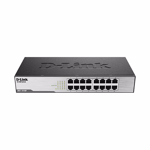 DLINK 16‑Port Fast Ethernet Unmanaged Desktop Switch DES‑1016D