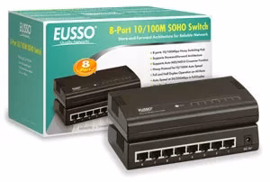 Eusso SWITCH HUB 10/100 USH5008-XPE 8 Port 10/100M Switch