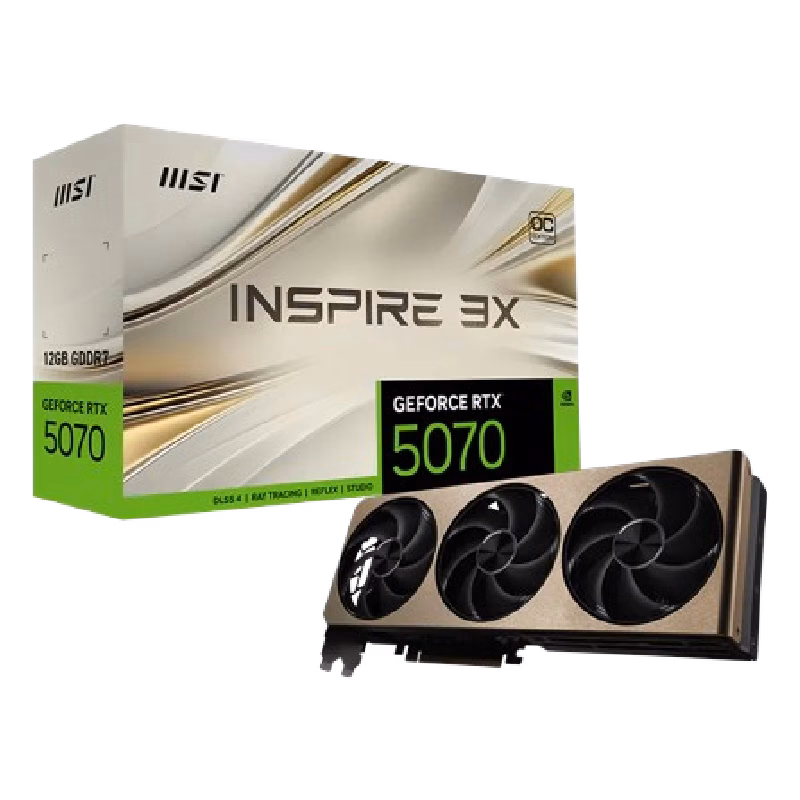 GeForce RTX 5070 12G INSPIRE 3X OC | 1 Years Warranty