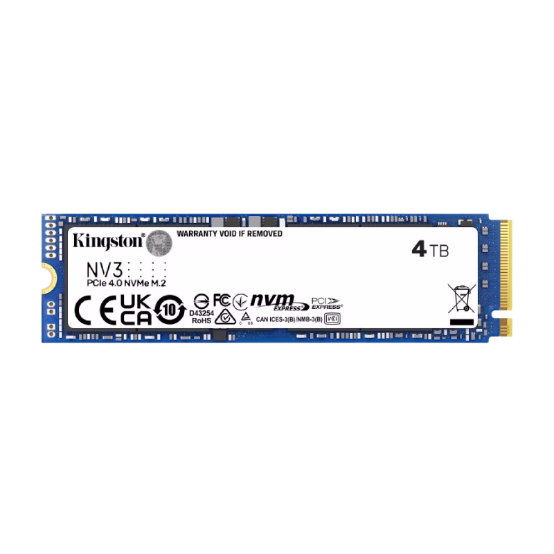 Kingston NV3 PCIe 4.0 4TB NVMe SSD | SNV3S/4000G |