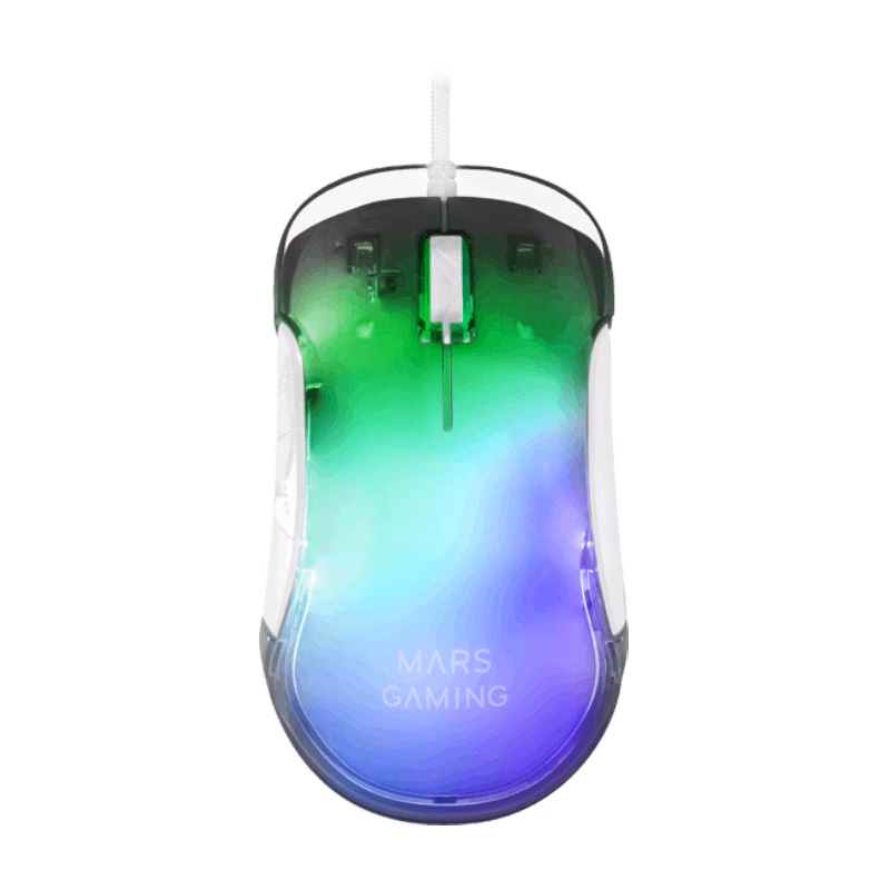 Mars Gaming MMGLOWW Gaming Mouse | White | Tax Free