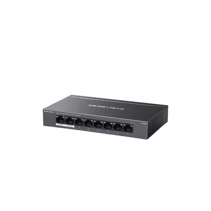 Mercusys 8-Port Gigabit Desktop Switch with 7-Port PoE+ | MS108GP