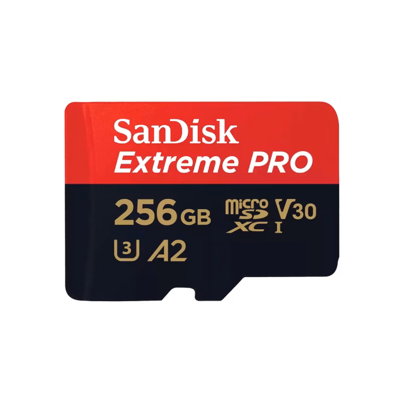 Model Number: SDSQXCD-256G-GN6MA SanDisk Extreme PRO microSDXC™ UHS-I CARD – 256GB | SDSQXCD-256G-GN6MA