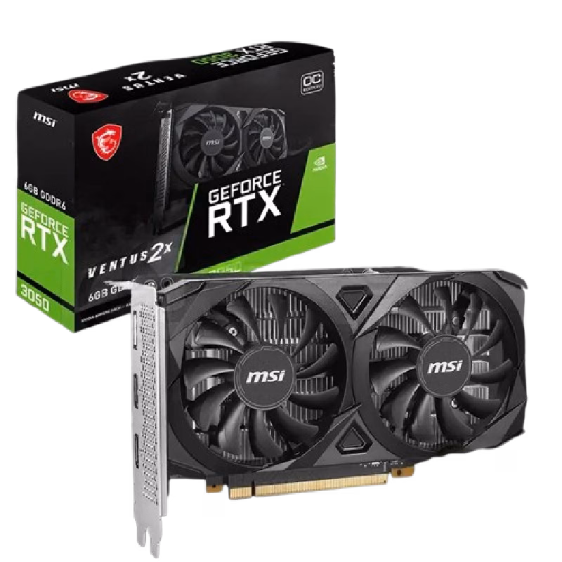 MSI GeForce RTX 3050 Ventus 2X E 6G OC With 6GB GDDR6