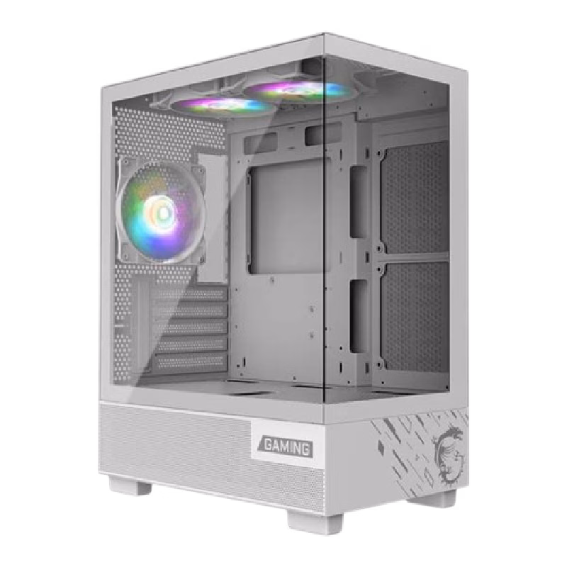 MSI PAG PANO M110A White MATX 3PCS AUTO RGB FAN