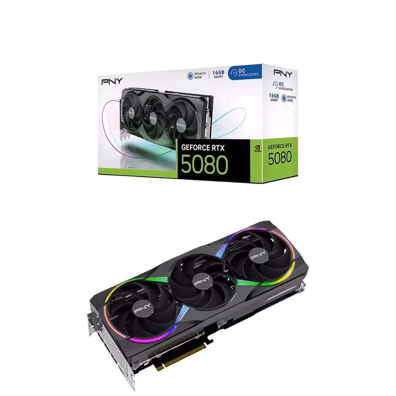 NVIDIA PNY GeForce RTX 5080 16GB DDR7 OC TRIPLE | VCG508016TFXPB1
