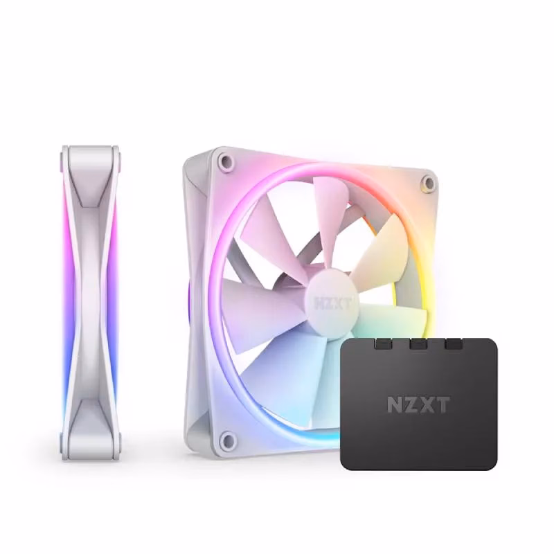 NZXT F140 RGB DUO Twin Pack White | RF-D14DF-W1