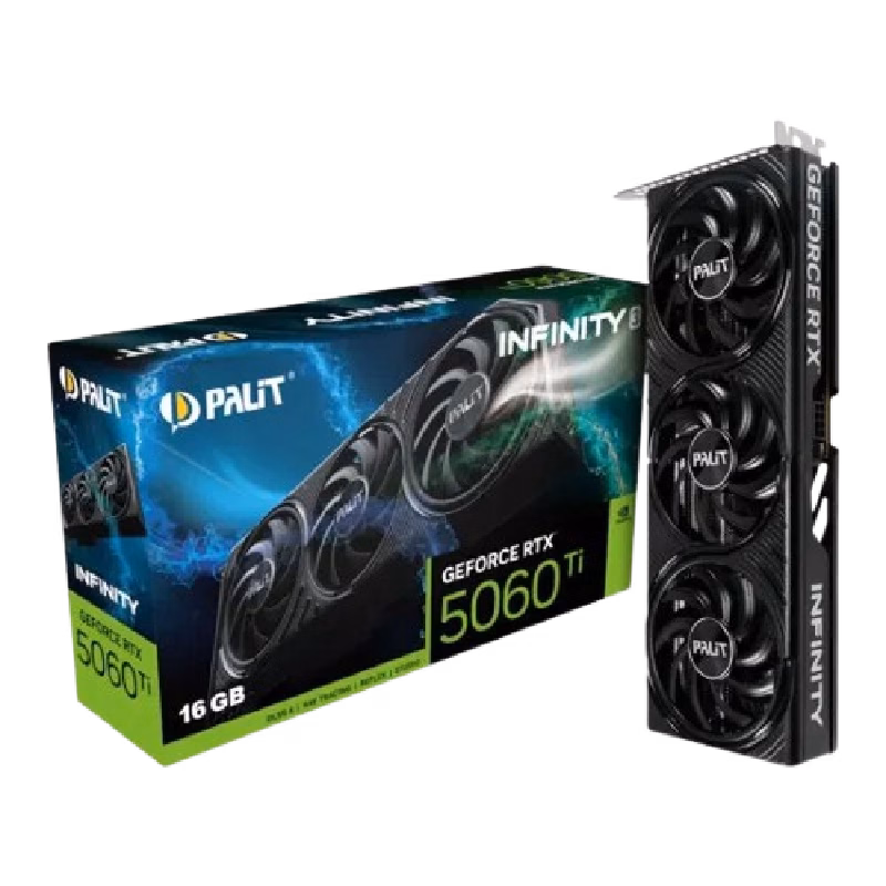 Palit GeForce RTX 5060 Ti Infinity 3 16GB GDDR7 128-Bit GPU | NE7506T019T1-GB2061S