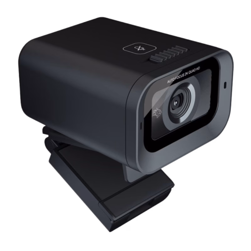 Porodo Gaming 2K 30fps Auto Focus Webcam with in-built Mic and Tripod | PDX535