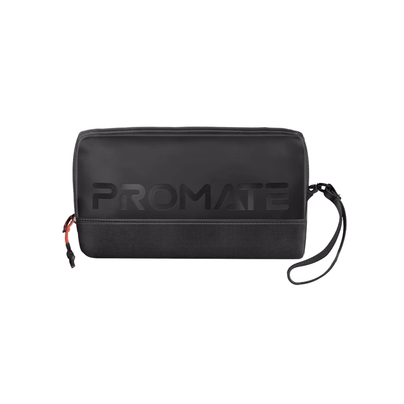 Promate Lightweight Tech Essential Organizer Pouch Bag | Vali Black