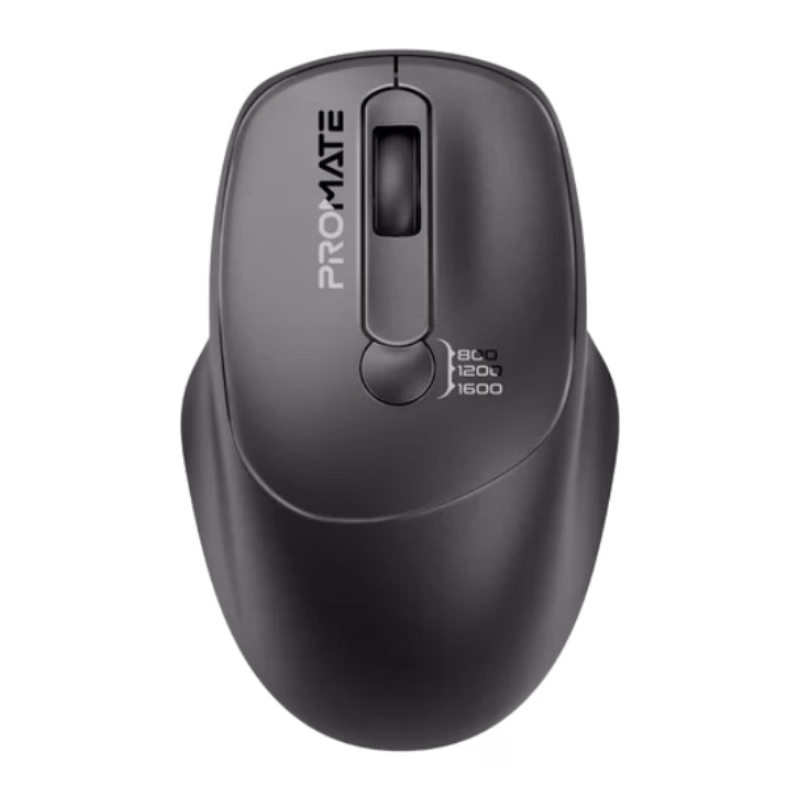 Promate UniGlide EZGrip Ergonomic Wireless Mouse