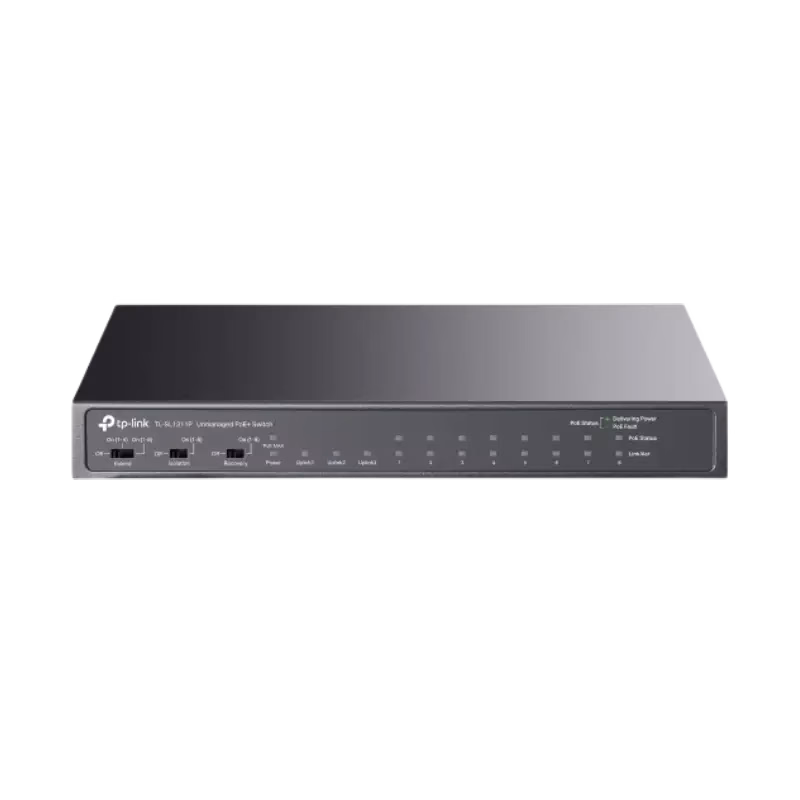 TP-Link 8-Port 10/100Mbps Desktop Switch with 8-Port PoE+ | TL-SF1008P