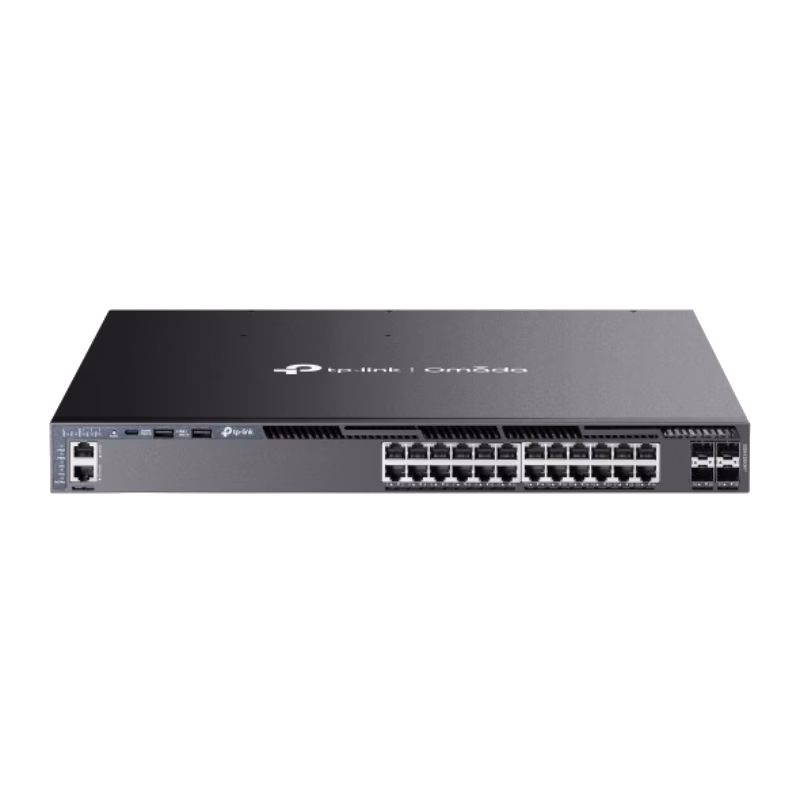 TP-Link Omada 24-Port Gigabit Stackable L3 Managed PoE+ Switch with 4 10G Slots | SG6428XHP | 1 Year Warranty