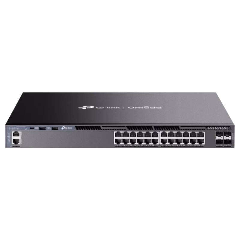 TP-Link Omada 24-Port Gigabit Stackable L3 Managed Switch with 4 10G Slots | SG6428X | 1 Year Warranty