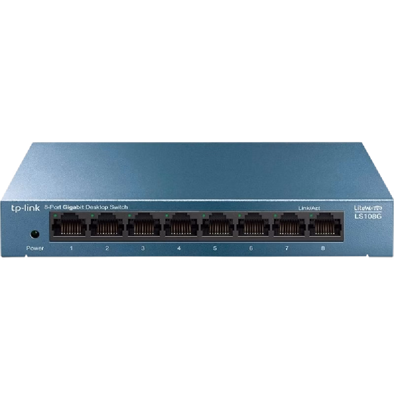 TP-Link TL-LS108G 8-Port 10/100/1000Mbps Desktop Network Switch