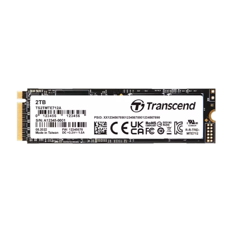 Transcend Enterprise SSD 2TB NVMe M.2 MTE712A | TS2TMTE712A | 3 Years Warranty