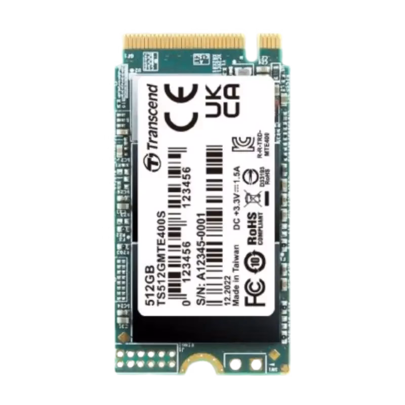 Transcend Short SSD NVMe M.2 512GB | TS512GMTE400S | 1 Year Warranty