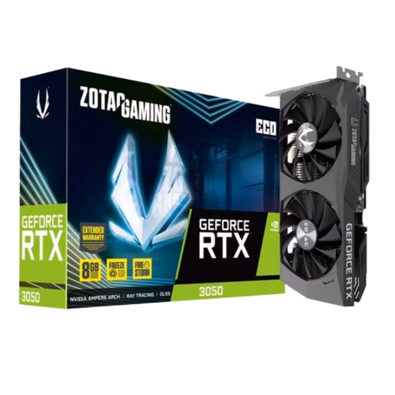 ZOTAC GAMING GeForce RTX 3050 ECO Edition 8GB GDDR6 | ZT-A30500K-10M | Tax Free