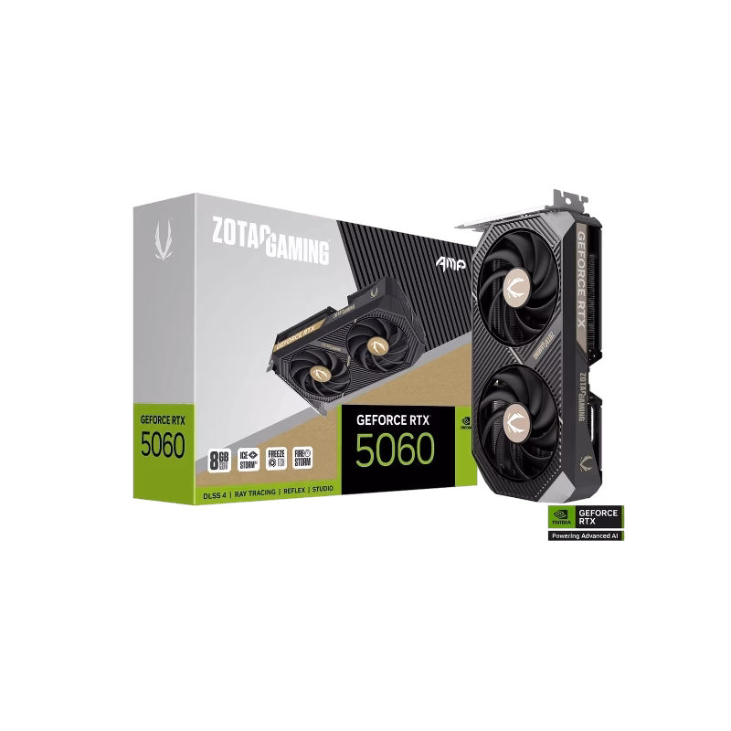 ZOTAC GAMING GeForce RTX 5060 8GB AMP Graphics Card | ZT-B50600F-10M | Tax Free