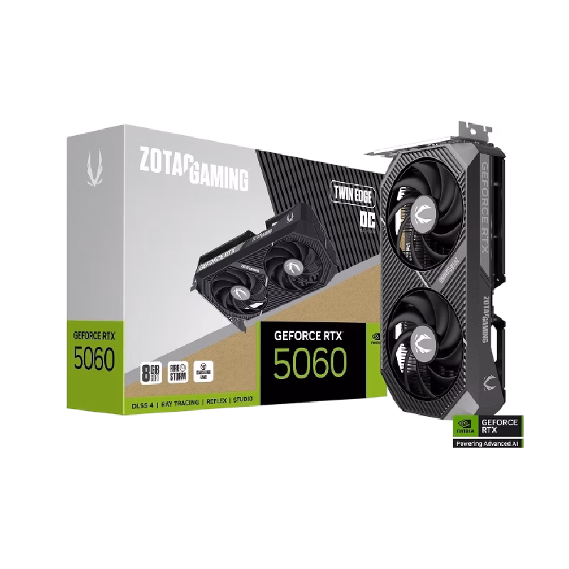 ZOTAC GAMING GeForce RTX 5060 8GB Twin Edge OC | ZT-B50600H-10M | Tax Included