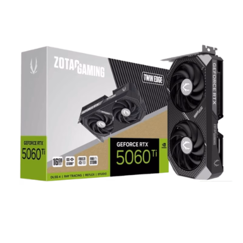 ZOTAC GAMING GeForce RTX 5060 Ti 16GB Twin Edge Graphics Card | ZT-B50620E-10M | Tax Free