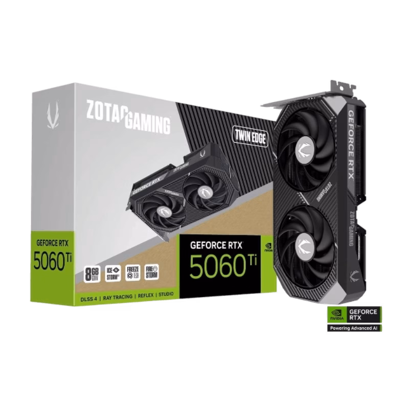 ZOTAC GAMING GeForce RTX 5060 Ti 8GB Twin Edge Graphics Card | ZT-B50610E-10M | Tax Free