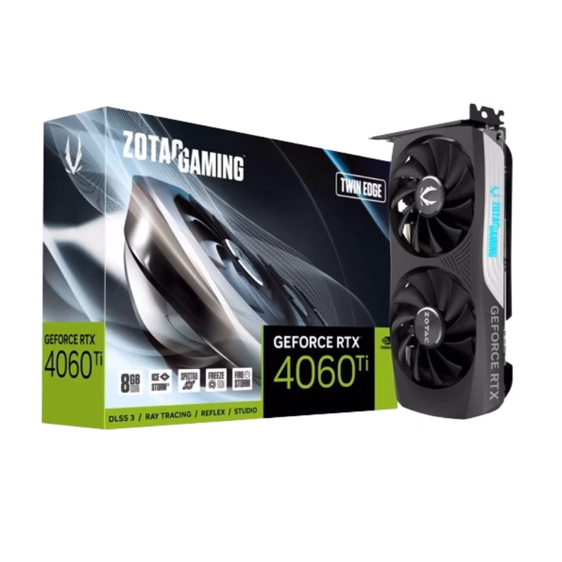 ZOTAC GeForce RTX 4060 TI Twin Edge 8GB | ZT-D40610E-10M | Tax Free