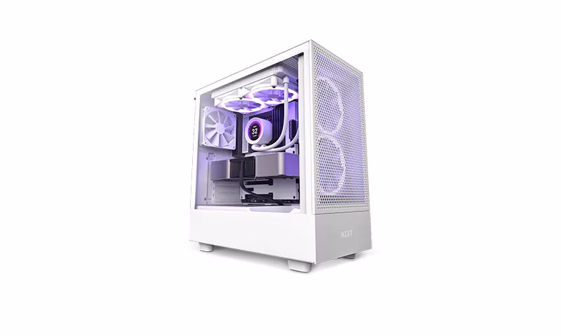 NZXT CC-H51FW-01 H5 Compact Mid-tower Case Wht