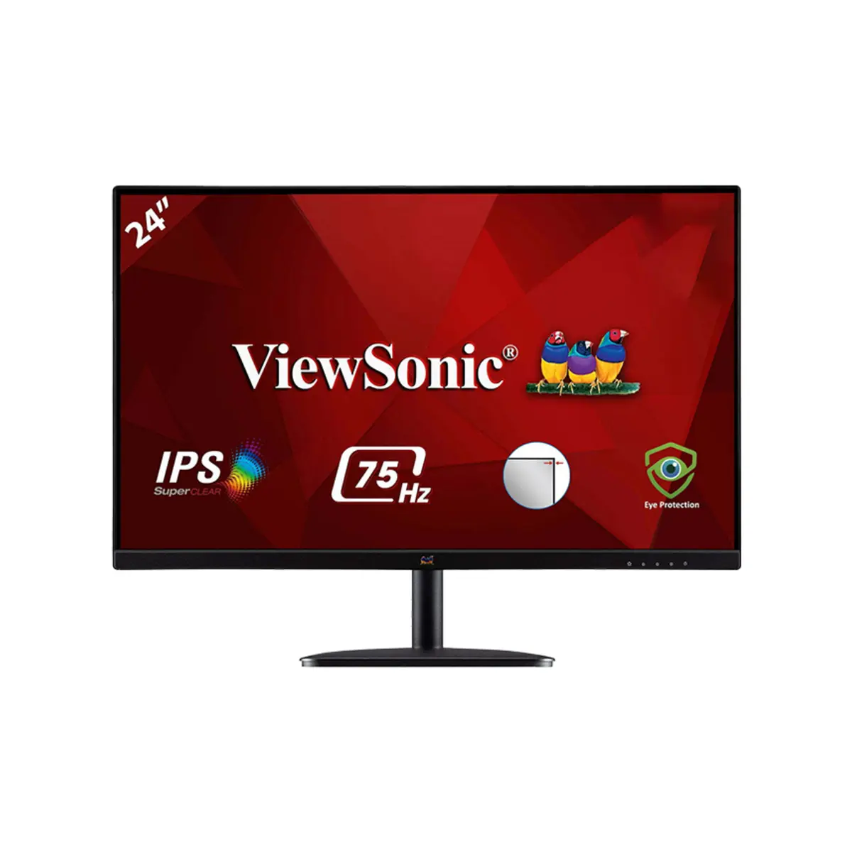 View Sonic Monitor VA2432-mhd 24” 1080p IPS Monitor with Frameless Design | 3 Years Warranty