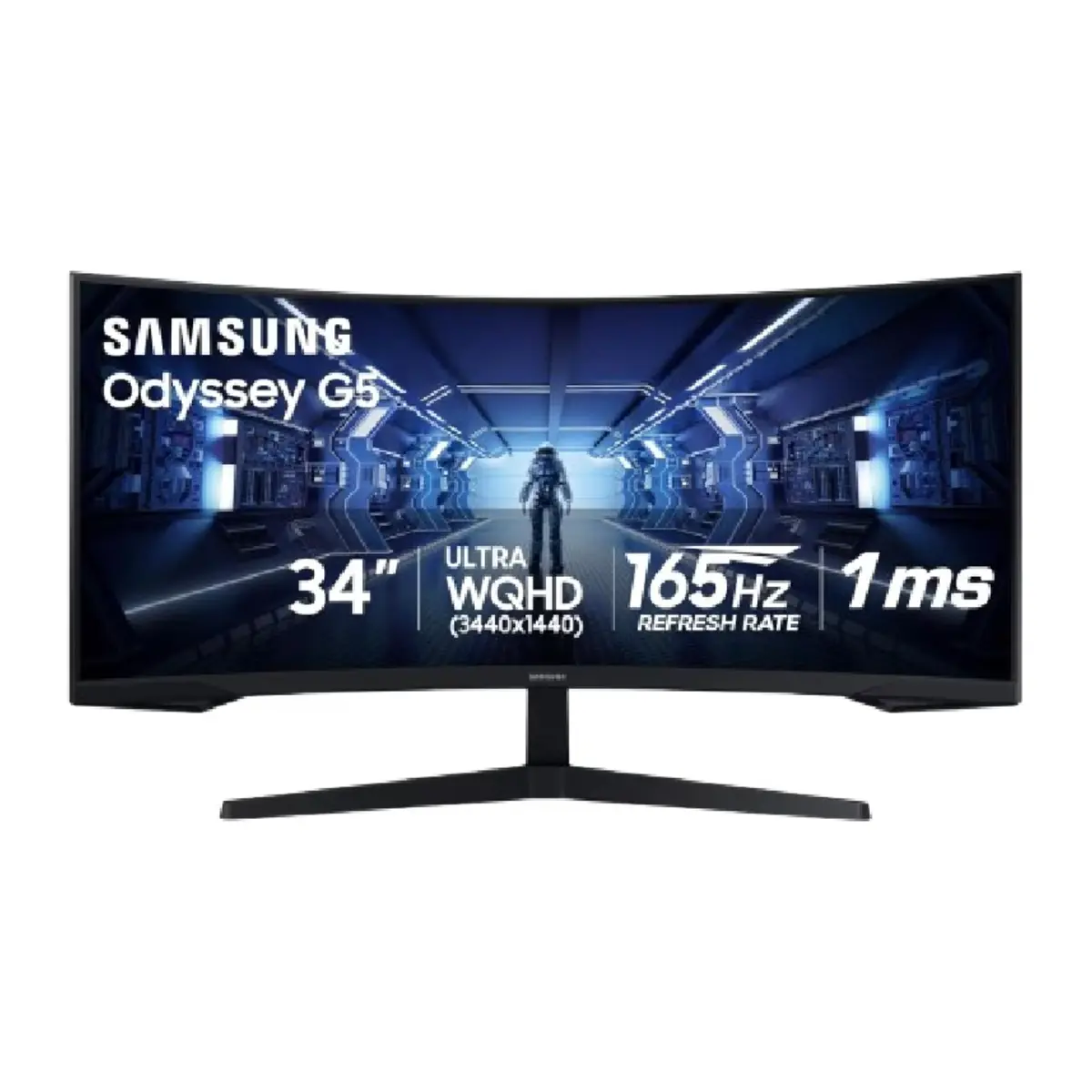 Samsung 34″ Odyssey G55T Curved Gaming Monitor Ultra WQHD 165Hz | LC34G55TWWMXZN