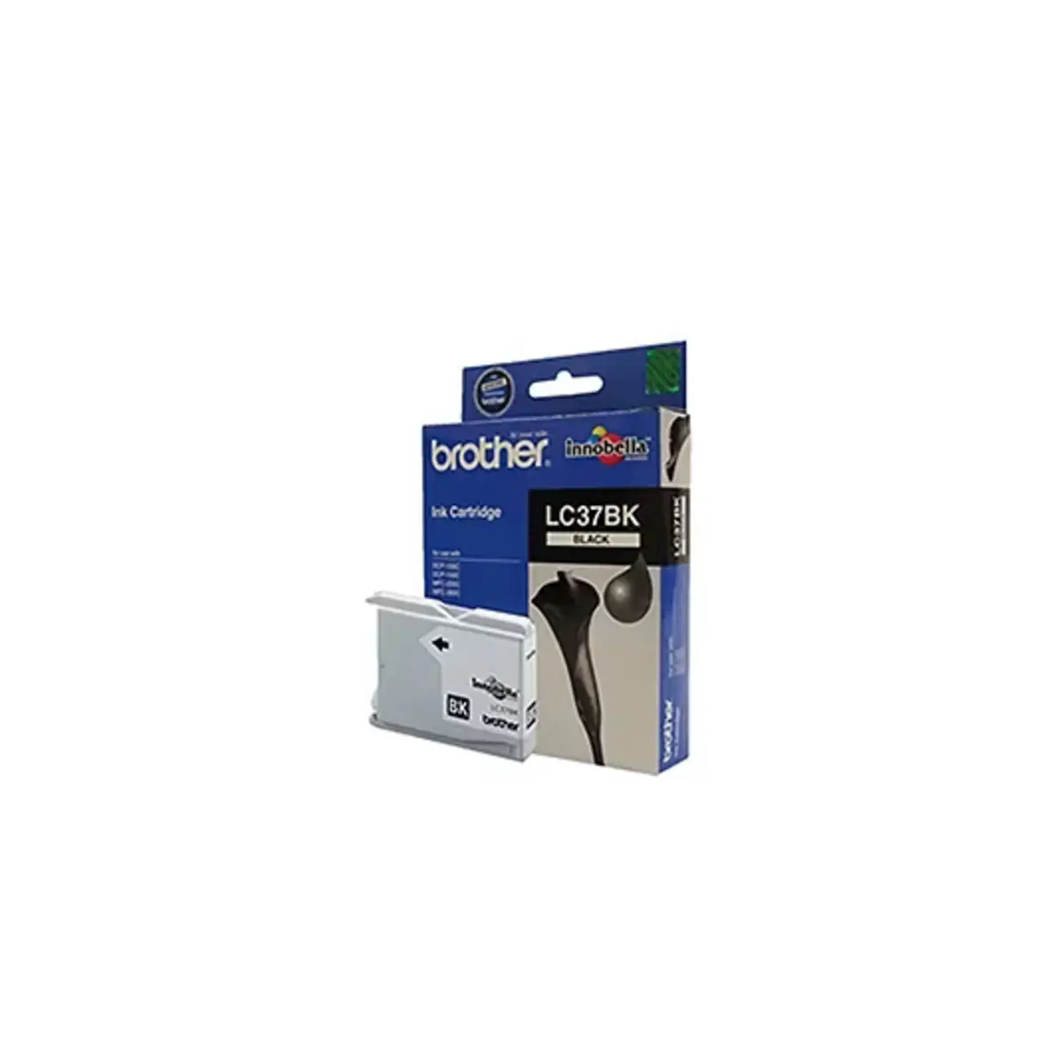 The Brother LC37BK Black Ink Cartridge – Single Pack. Prints 350 pages.