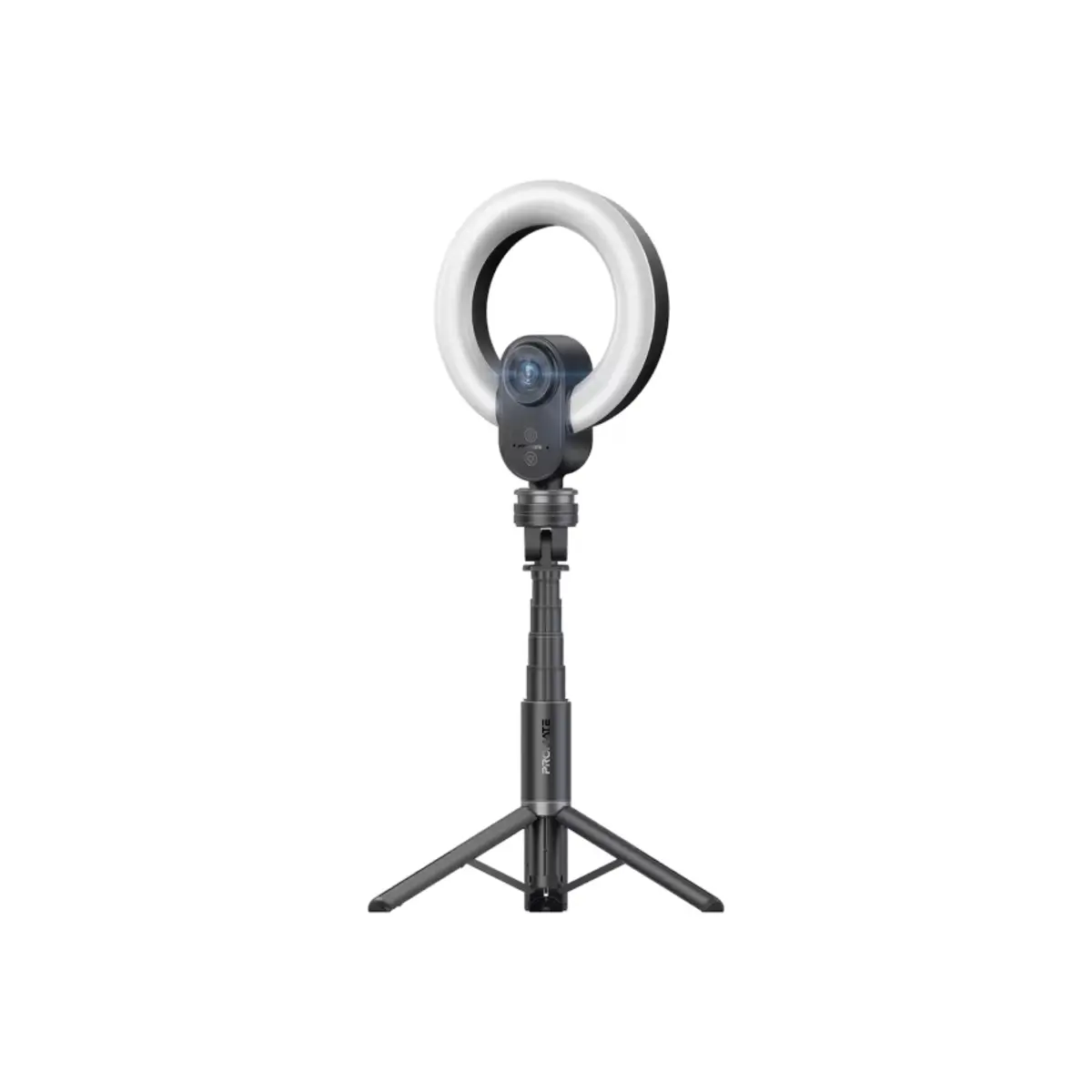 Promate VistaCam 2K Ultra-HD Webcam with Built-in Mic & Ring Light