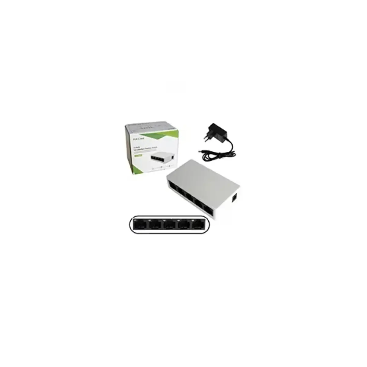 Pix-Link LV-SW05 Desktop Switch Wirelesss-N WiFi Repeater Booster Extender 100Mbps Router