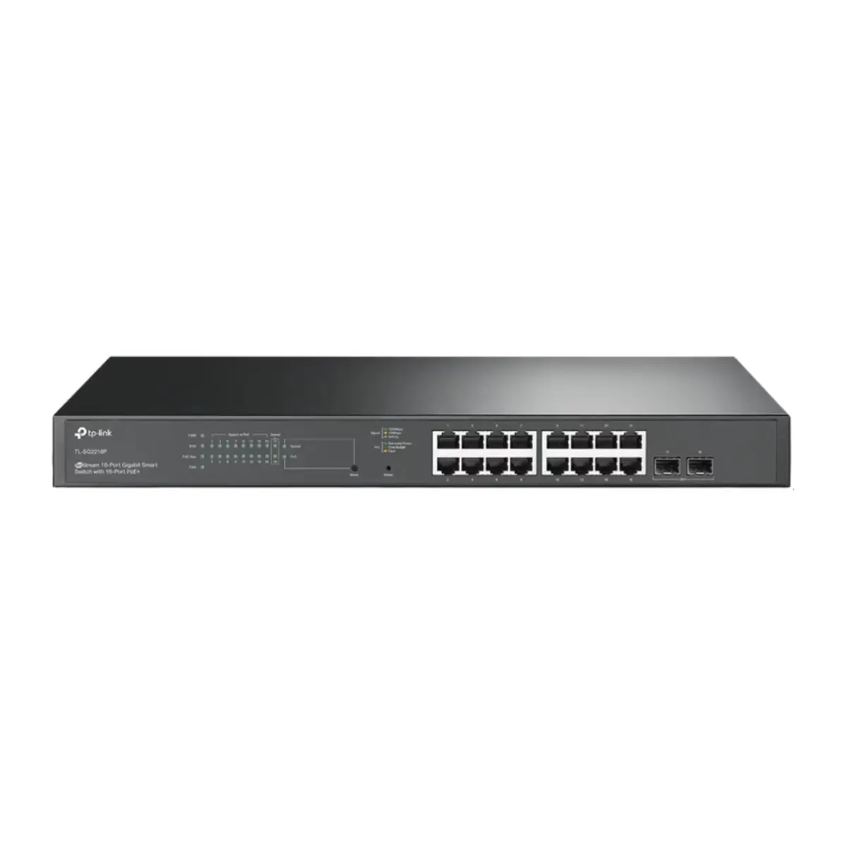 TP-Link JetStream 18-Port Gigabit Smart Switch with 16-Port PoE+ | TL-SG2218P