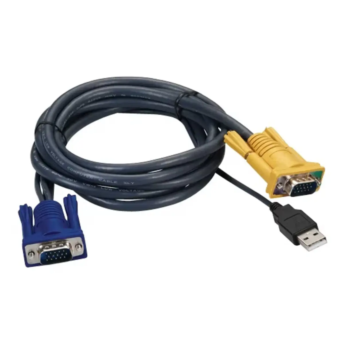 EUSSO KVM SWITCH UKC8300-18UT 1-to-2 1.8m USB D-type KVM Cable for UKS8104-D4T / 8108-ROT / 8116-ROT