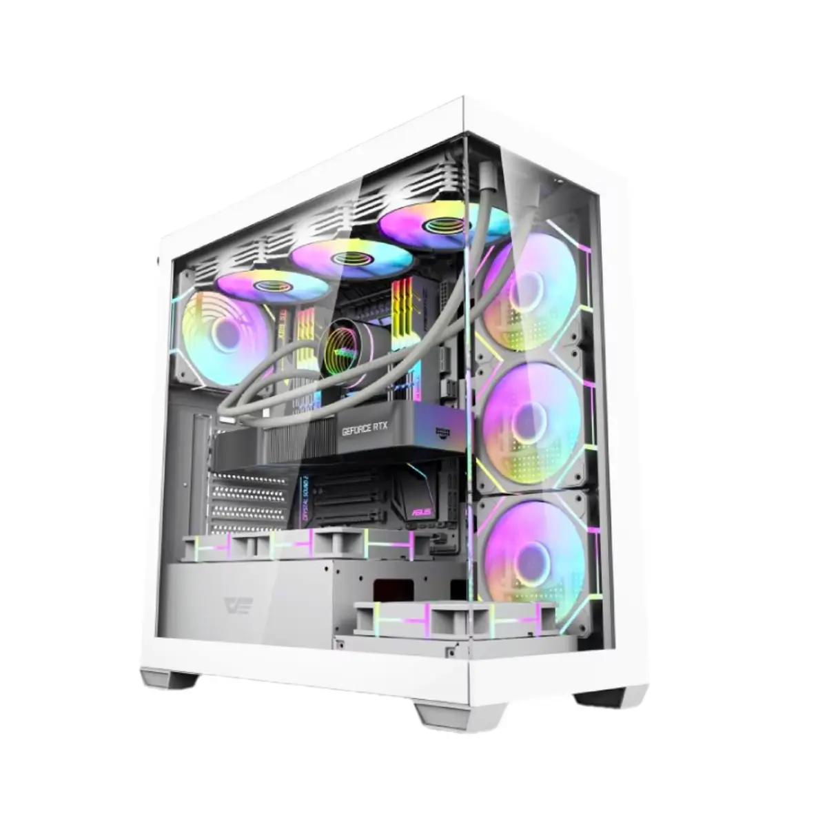 DarkFlash DS900 Aquarium ATX PC Case White | Tax Included
