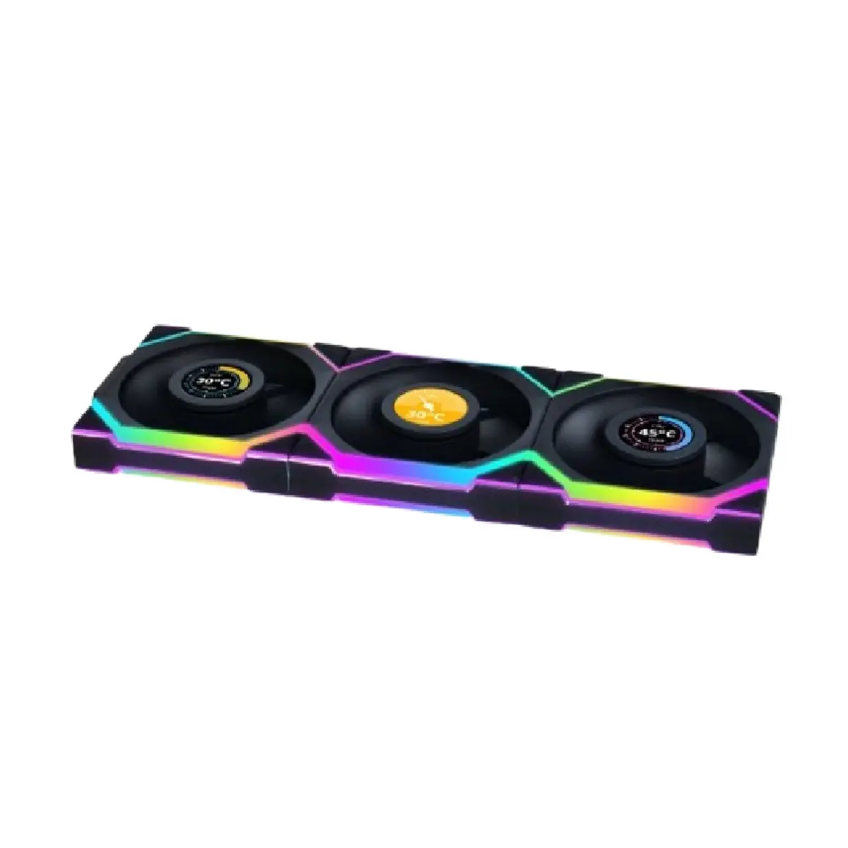 Lian Li UNI FAN SL Wireless LCD (Reverse Blade) 120 Triple Pack With Controller