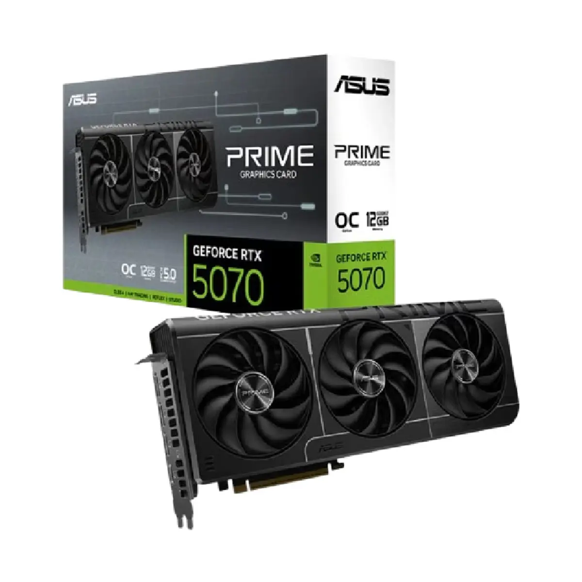 ASUS PRIME GeForce 5070 12GB GDDR7 PCI Express 5.0 DLSS | 90YV0M11-MVAA00